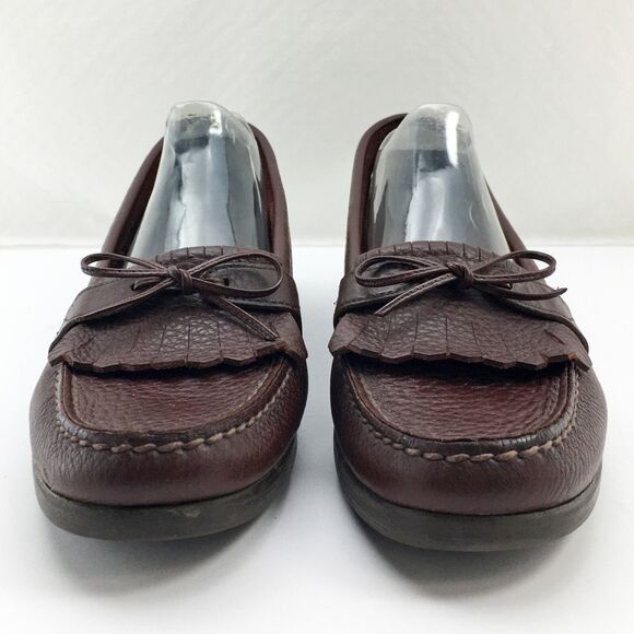 SAS Tripad Comfort Brown Leather Moccasin Toe Kiltie Loafers - Women's Size 10 S - Picture 4 of 8